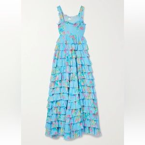LoveShackFancy Idra Tiered floral print maxi dress - size 00. Worn once.